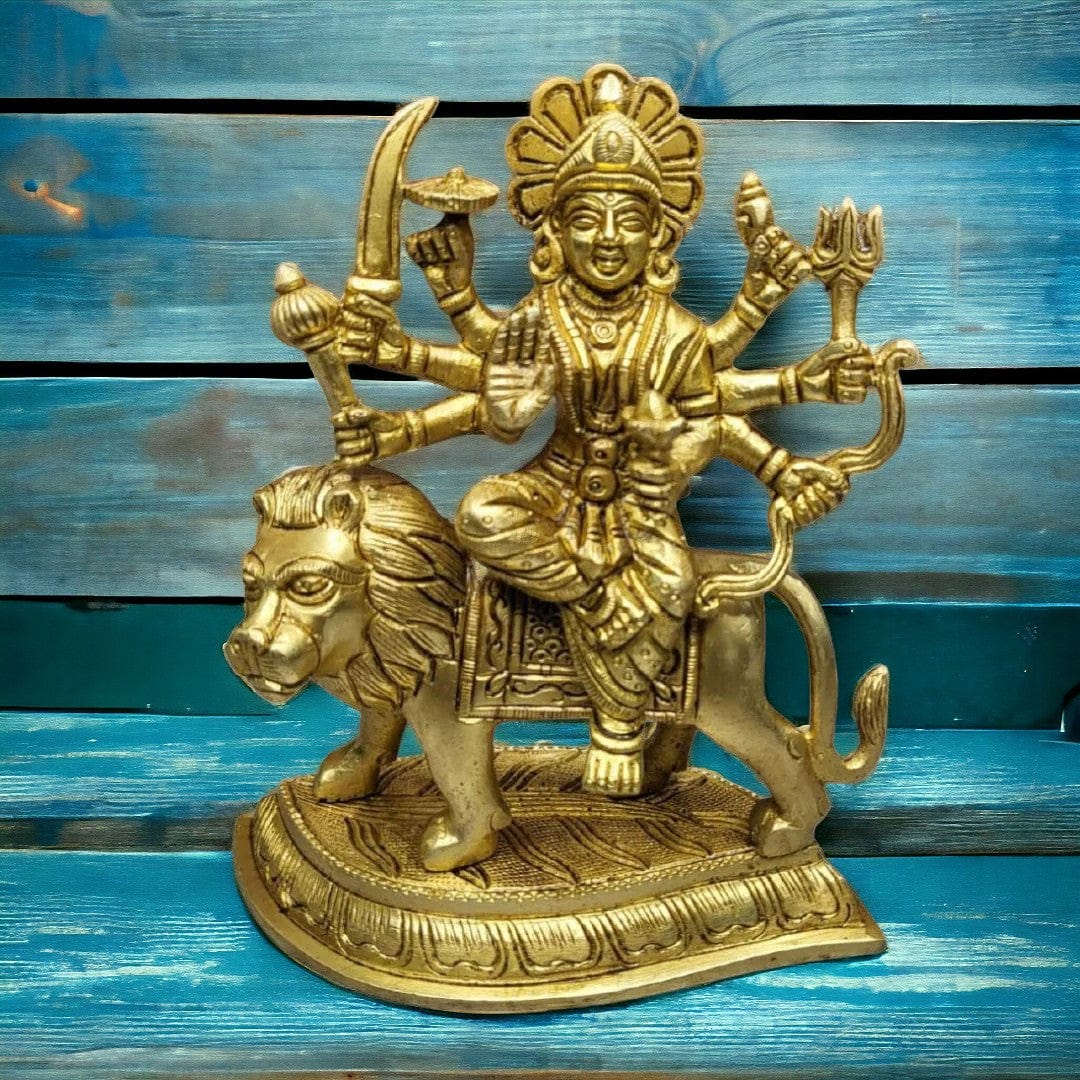 Brass Handcrafted  Ambe/Durga Maa Idol Murti for Mandir Statue / Idol