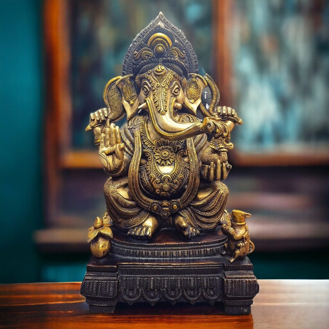 Brass Ganesha Murti