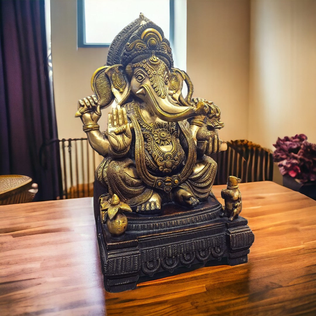Brass Ganesha Murti