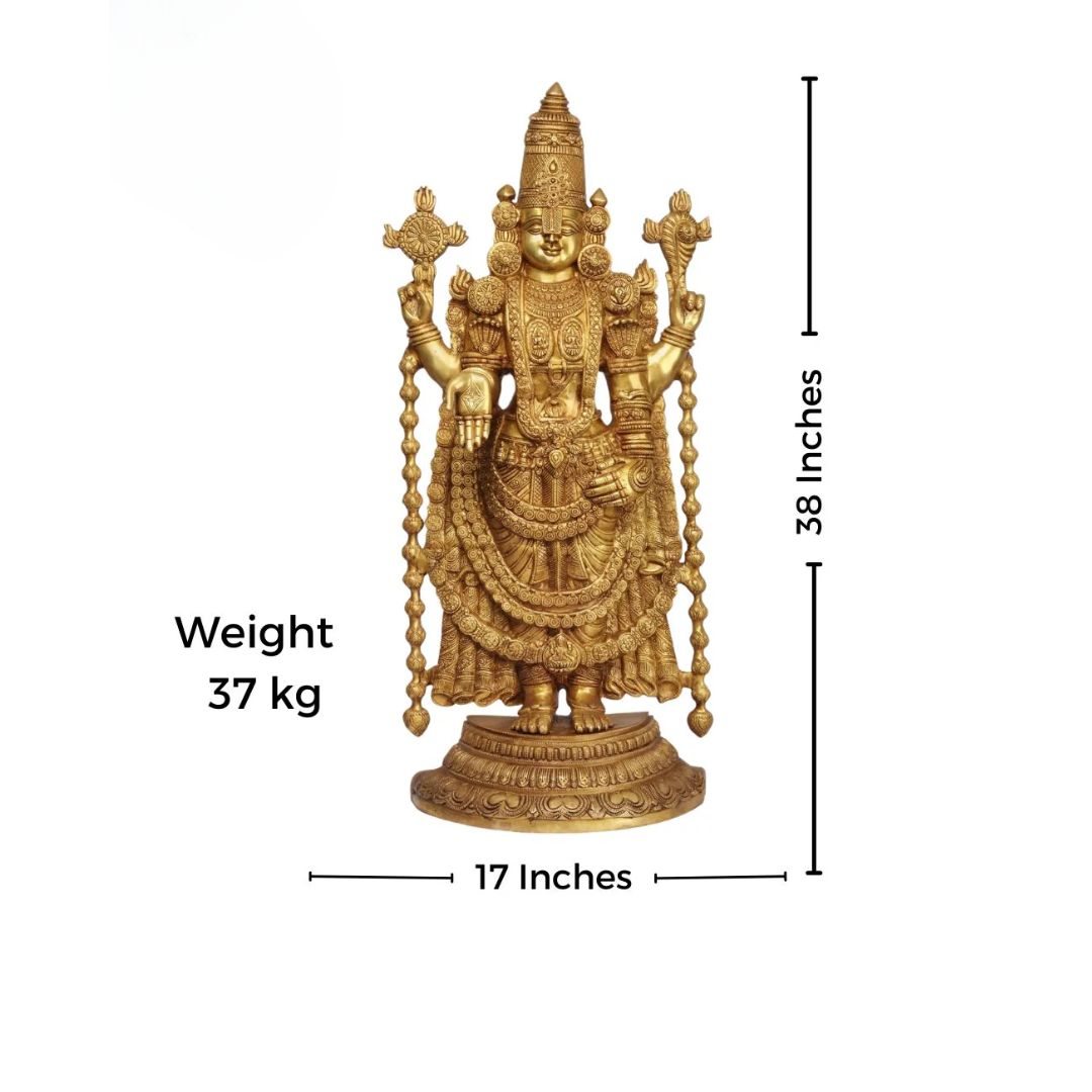 Brass Tirupati Bala Ji Statue