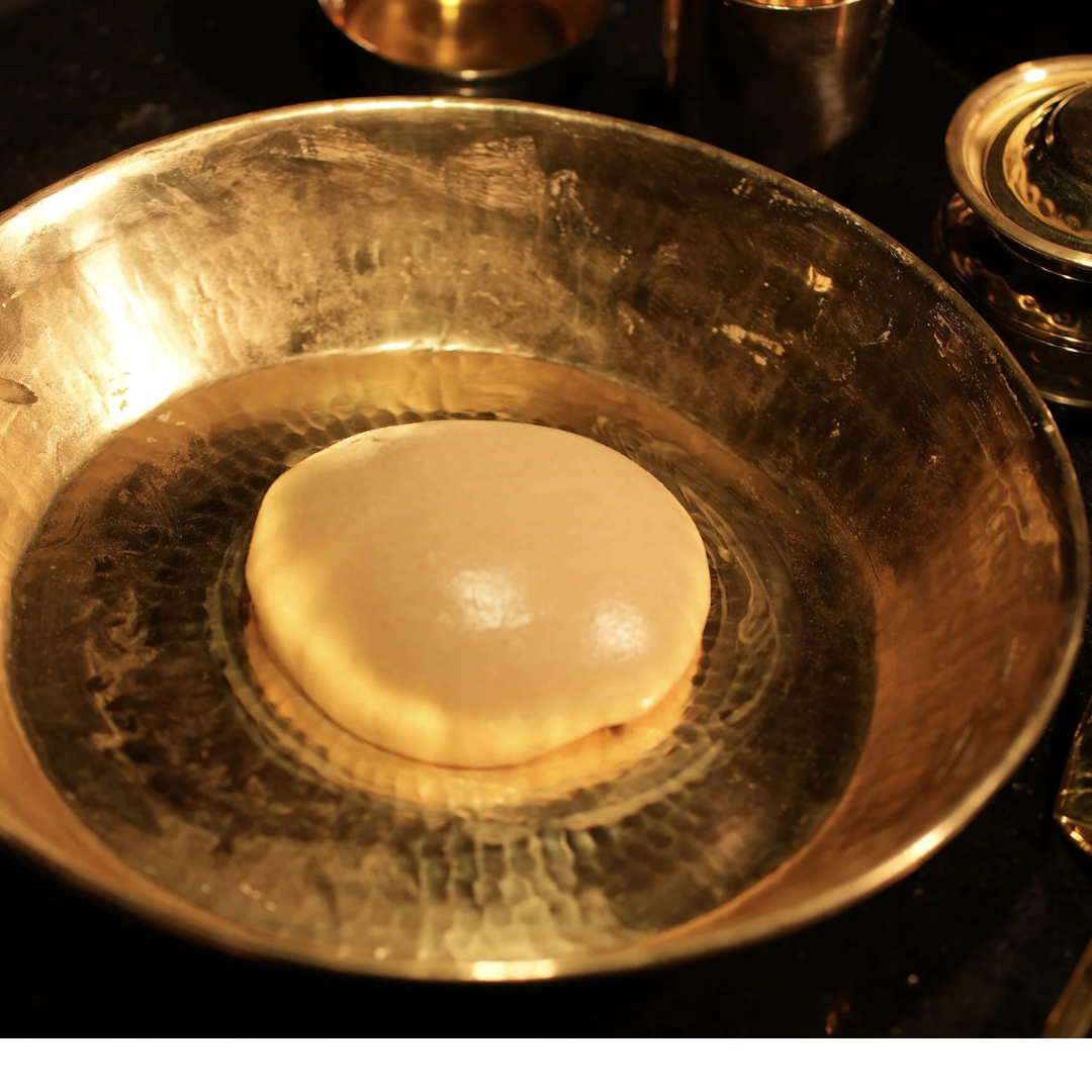 Tamas Hand-Hammered Brass Paraat | Traditional Indian Dough Mixing & Serving Bowl