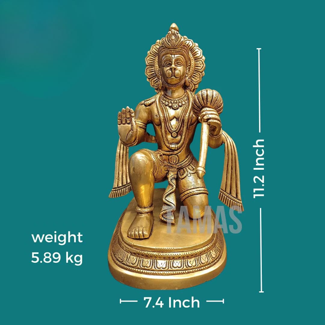 Brass Hanuman Murti