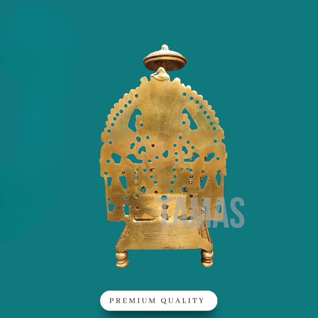 Tamas Brass Chowki Ganesha (9 Inch) | Free Luxury Gift Box - Tamas: Luxury Indian Gifts