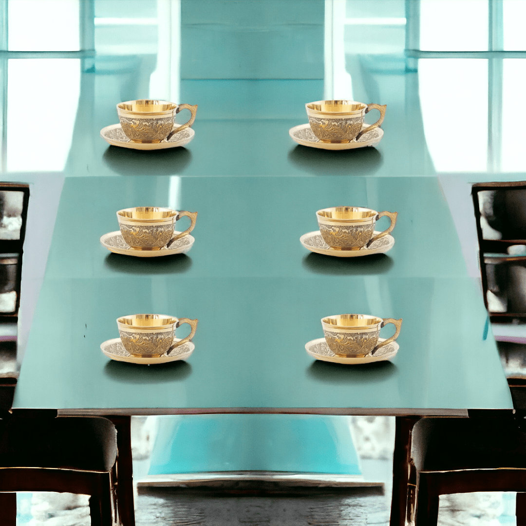 Brass Cup and Saucer