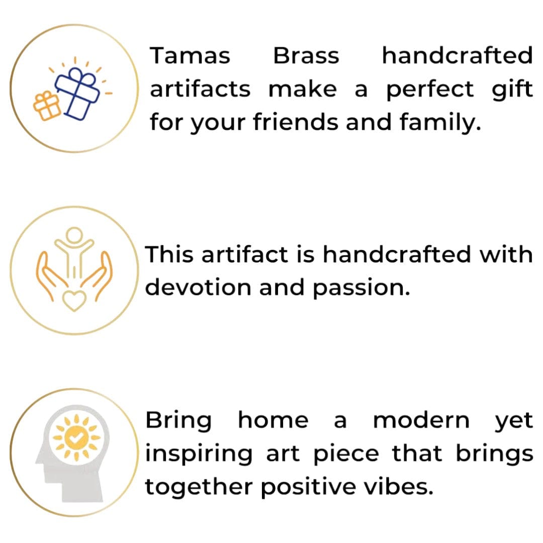 Brass Parrot Hanging Diya Set by Tamas – Pure Brass Oil Lamp with Gift Box