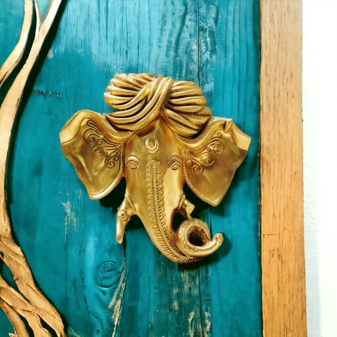Brass Ganesh Wall Hanging