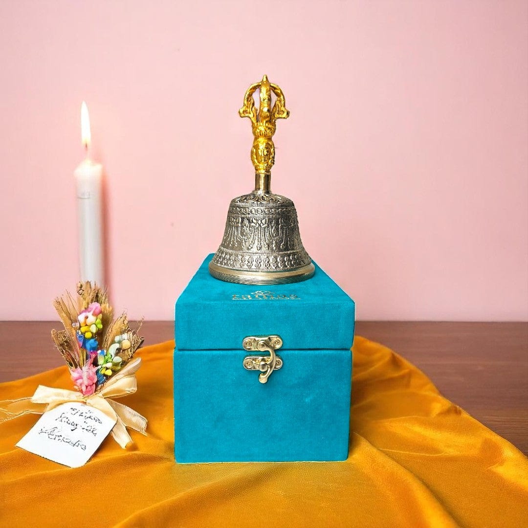 Tamas Pure Kansa Pooja Ghanti – Bronze Bell with Gift Box and Deep Sound

