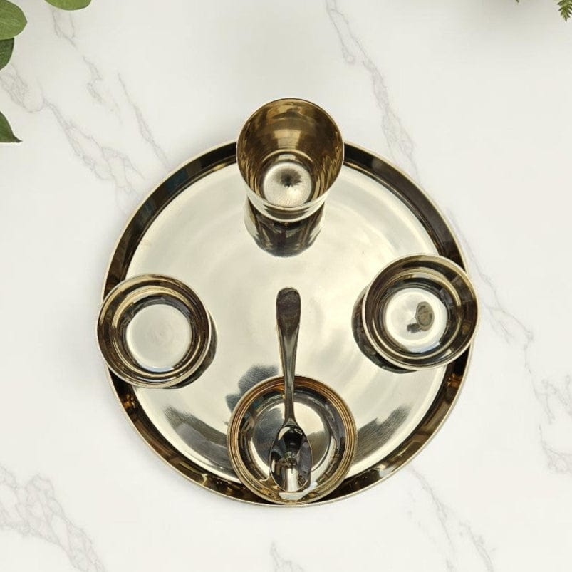 Kaansa Dinner Set | Bronze Thali Set 
