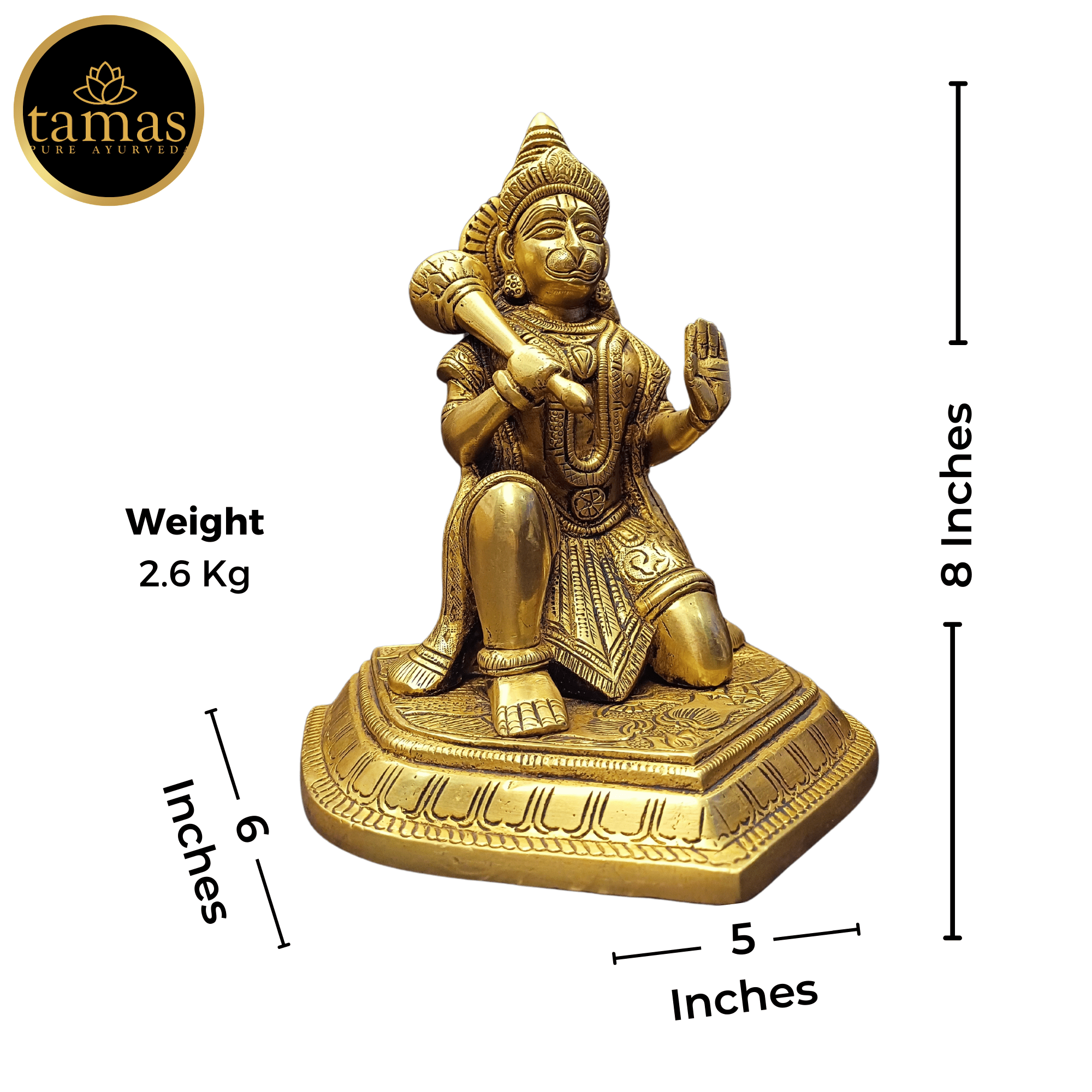 Brass Hanuman Idol
