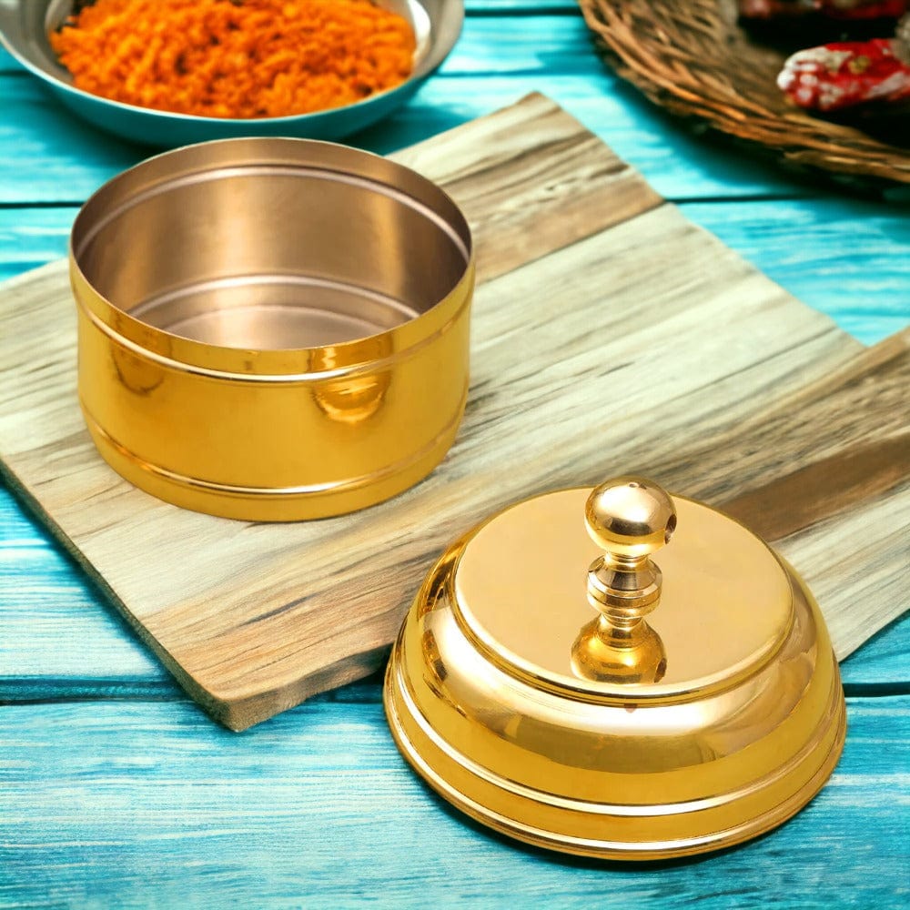 Tamas Brass Tiffin / Lunch Box 3 Tier - Tamas: Luxury Indian Gifts