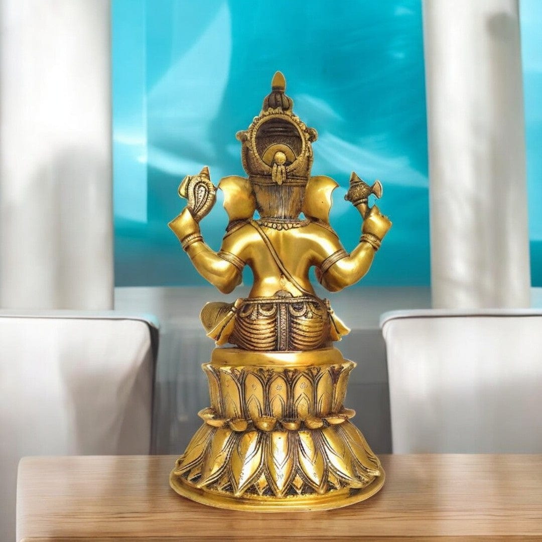 Brass Ganesha Statue 20 inch