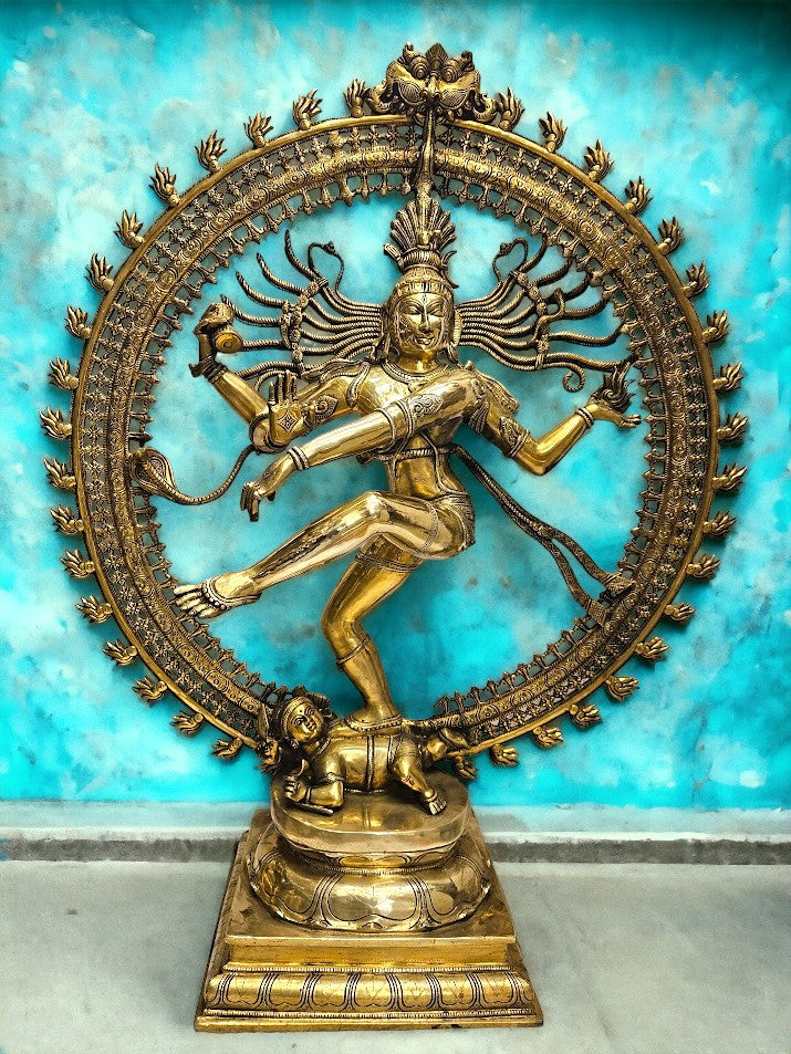 Brass Dancing Shiva Nataraja Statue 36