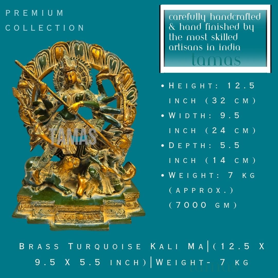 Brass Turquoise Kali Ma