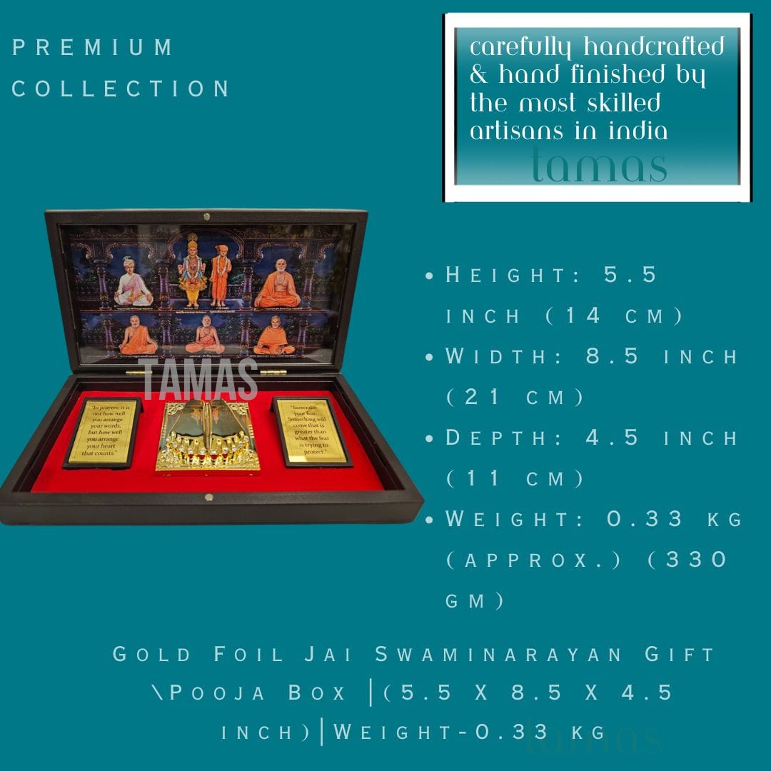 Gold Foil Jai Swaminarayan