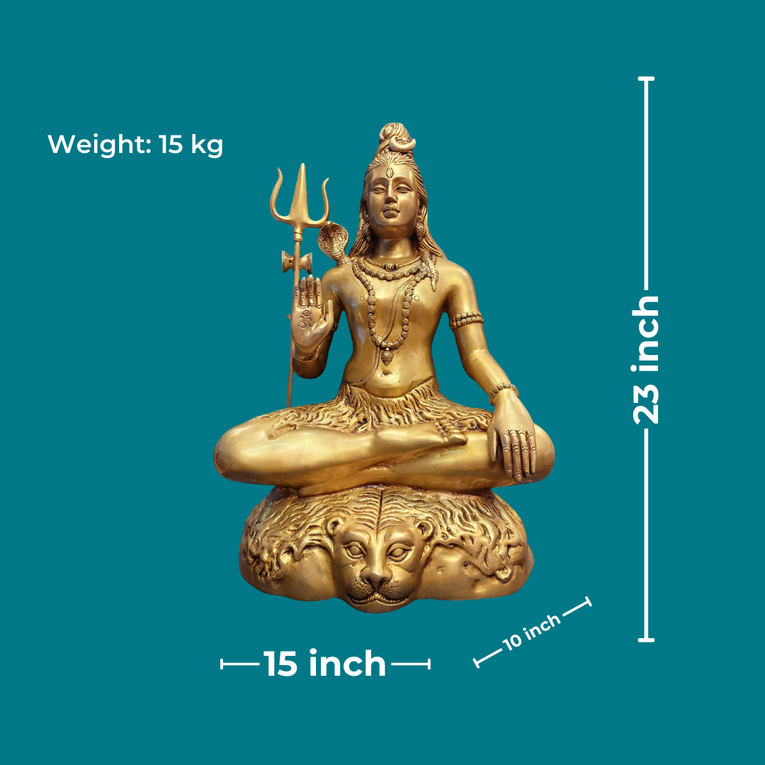 Tamas Brass Shiv Ji Statue (23 Inches)