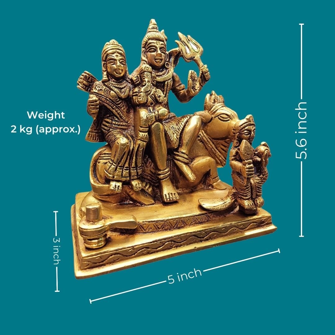 Brass Shiv Parivar Statue