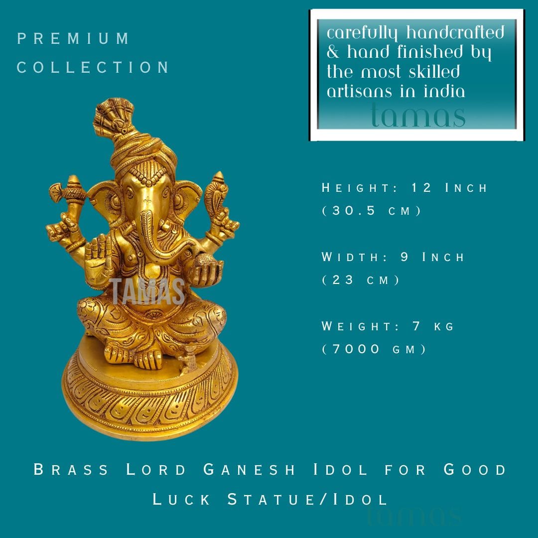 Brass Lord Ganesh Idol