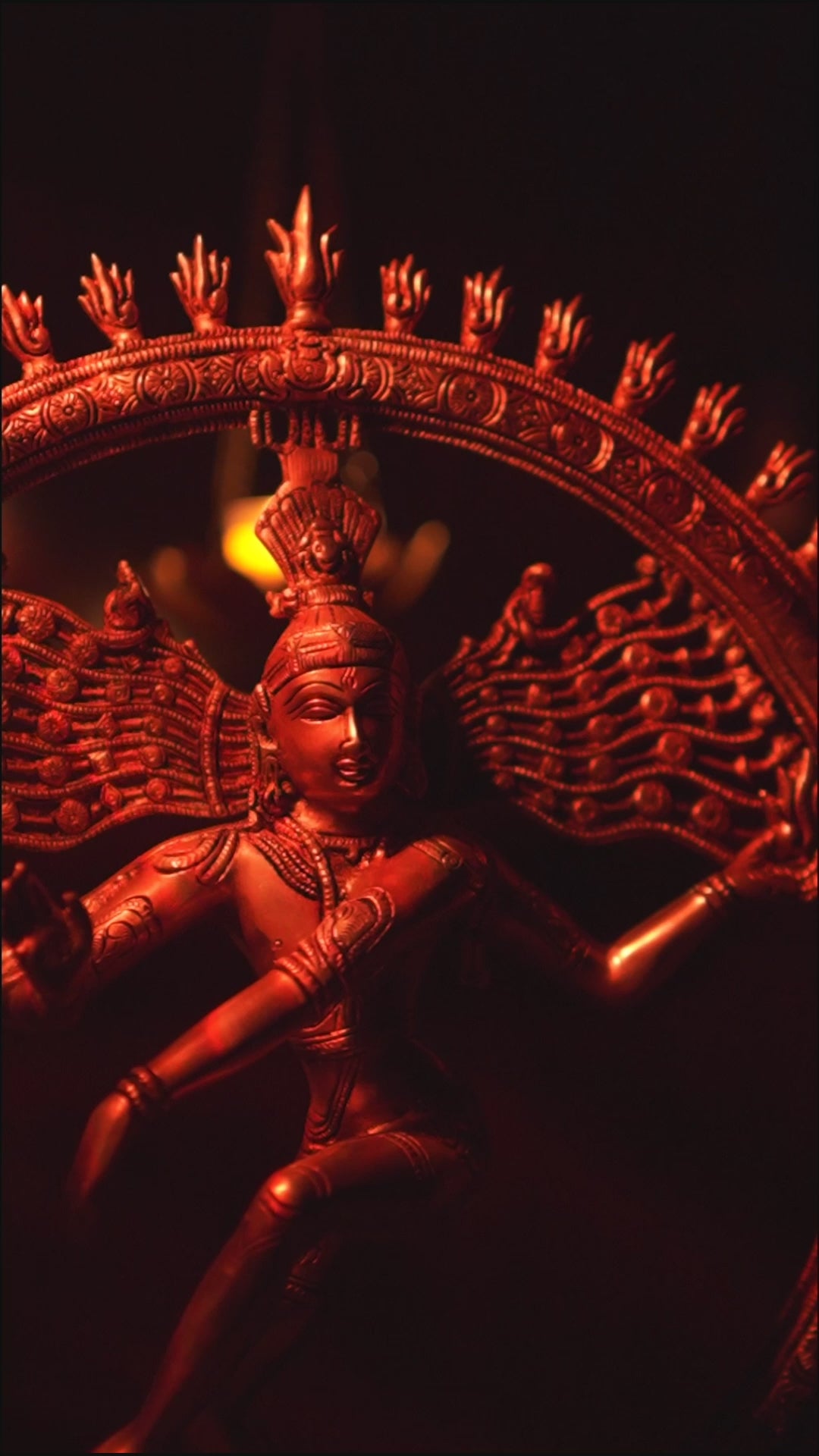 Brass Nataraj Shiva Dancing God Statue|(20 X 17 X 4.5 inch) |Weight- 7.6 kg