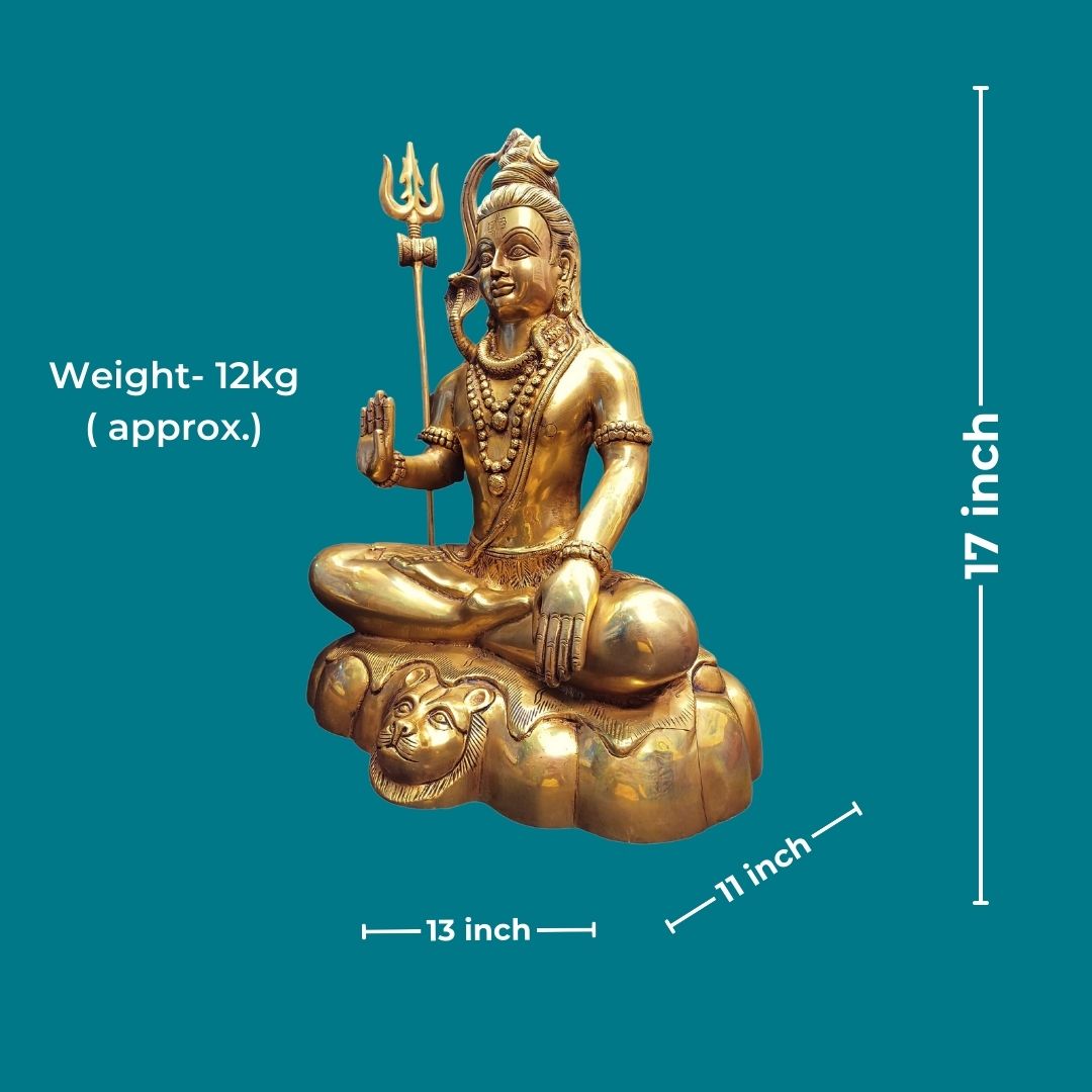 Tamas Brass Shiv Ji Statue (17 Inches)