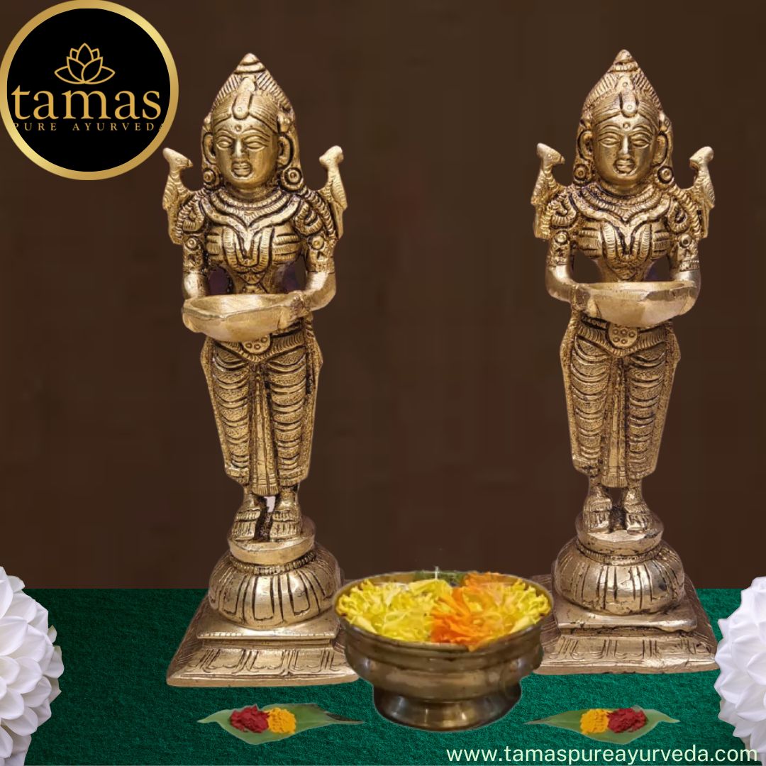 Brass Pavai Lamp