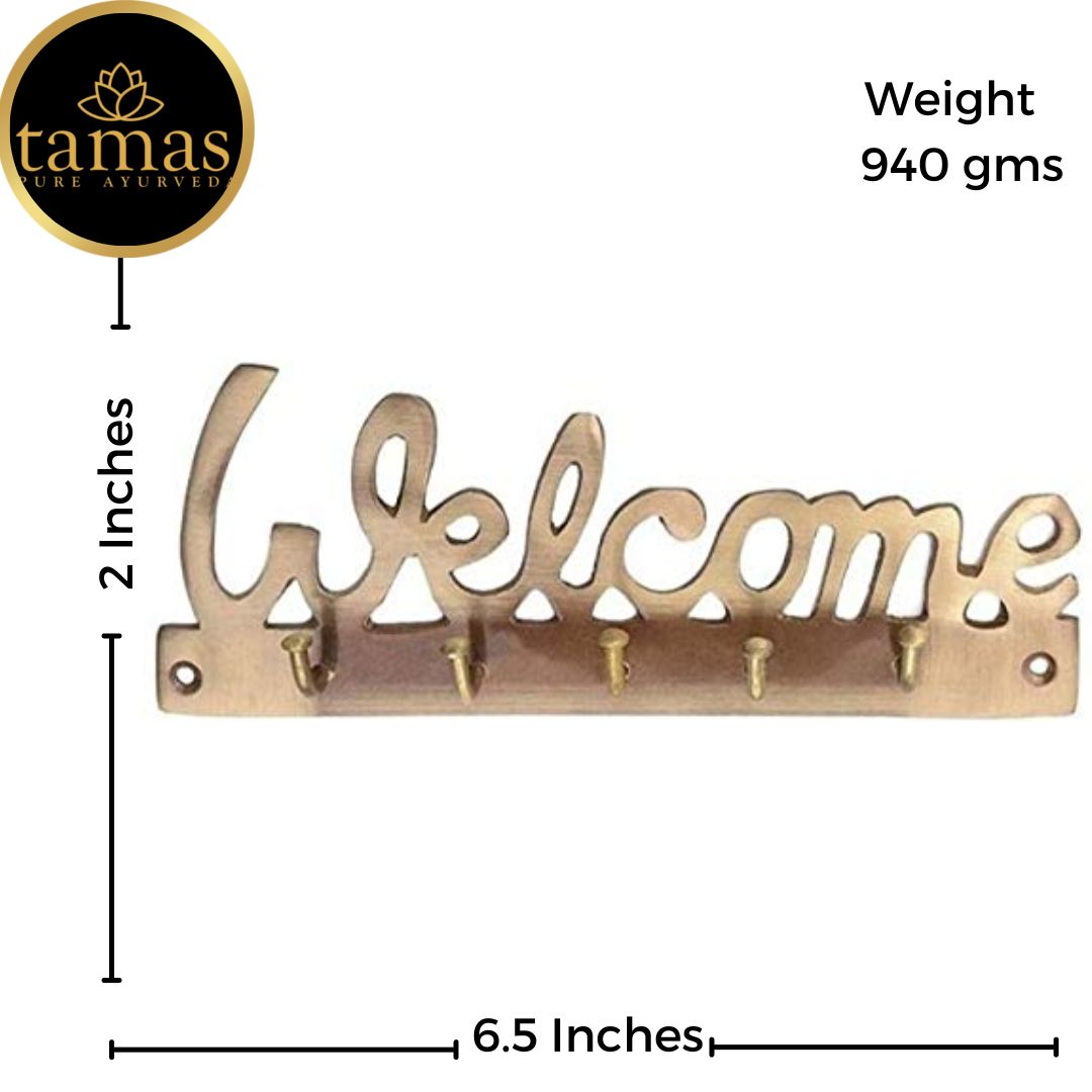 Brass Welcome Key Holder