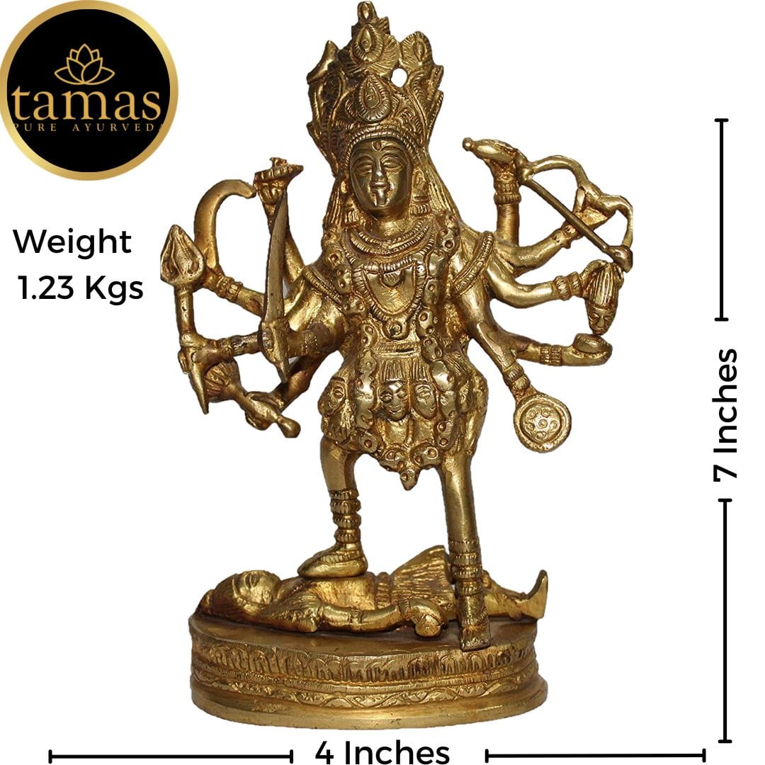 Tamas Brass Maa Kali Hindu Goddess Statue