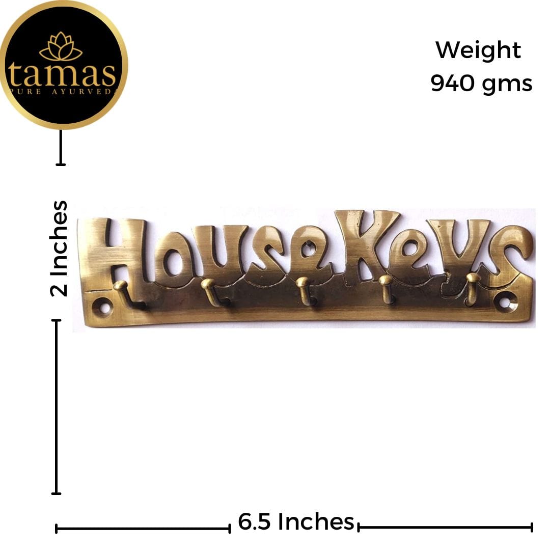 Brass House Keys Shaped Antique Key Holder
