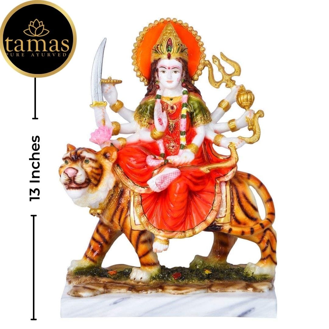 Marble Goddess Maa Durga Devi Statue