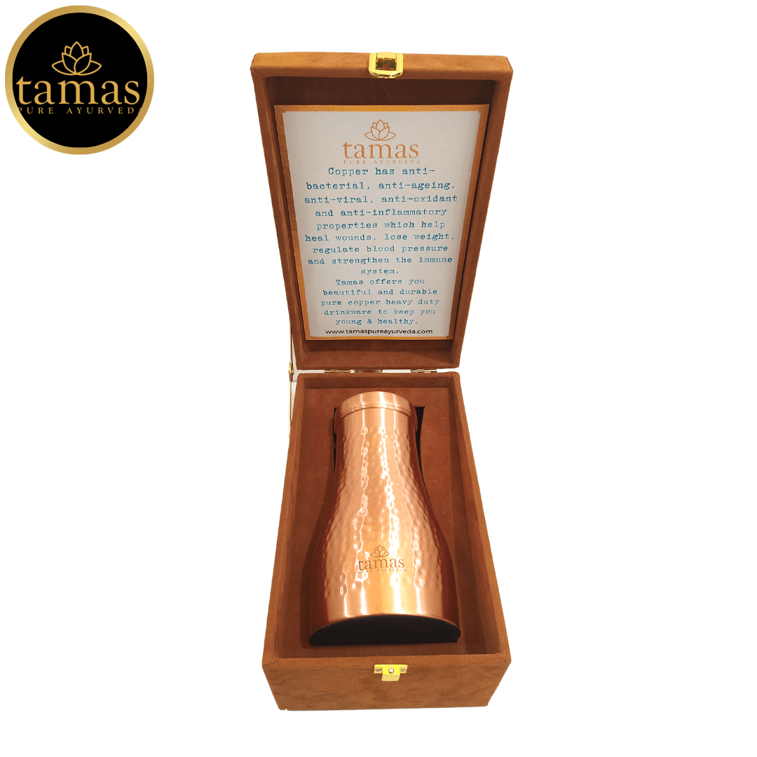 Tamas Copper Water Jar 900ML | Ayurvedic Drinkware with Gift Box