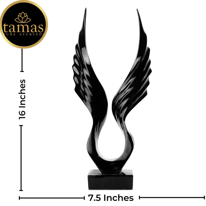 Tamas Poly Resin Angel Wings (L: 7.5 inches, W: 5 inches, H: 16 inches)