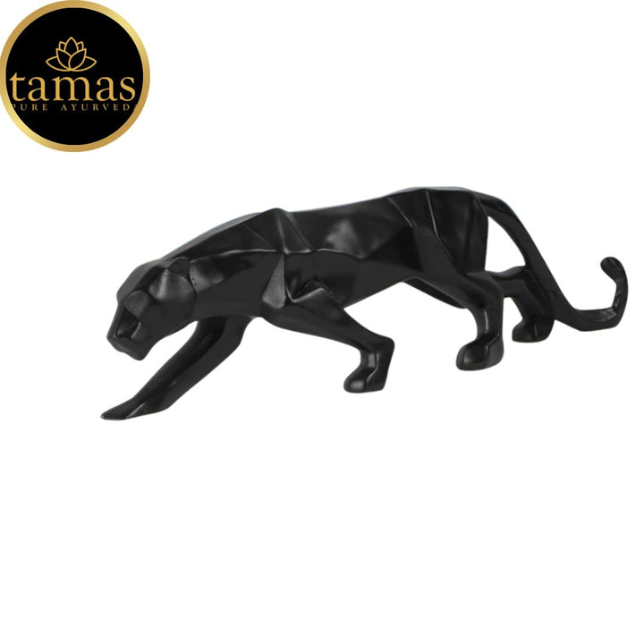 Tamas Poly Resin Modern Art Geometric Panther (L: 17 inches, W: 3 inches, H: 5.5 inches)