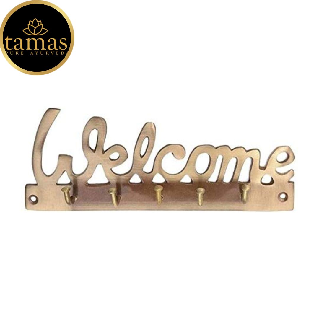 Brass Welcome Key Holder