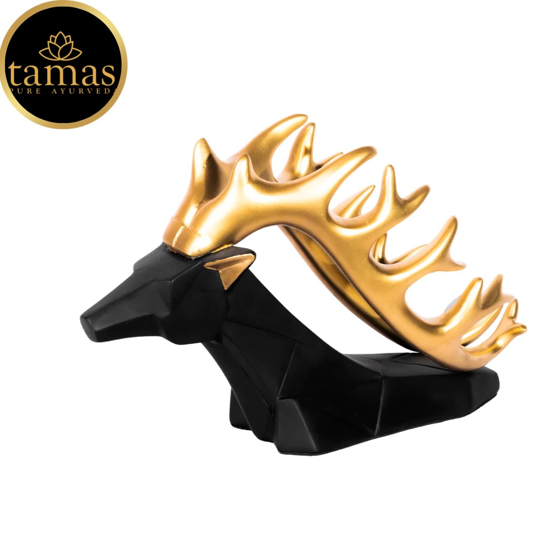 Tamas Poly Resin Stag Wine Holder (L: 15 inches, H: 8 inches)