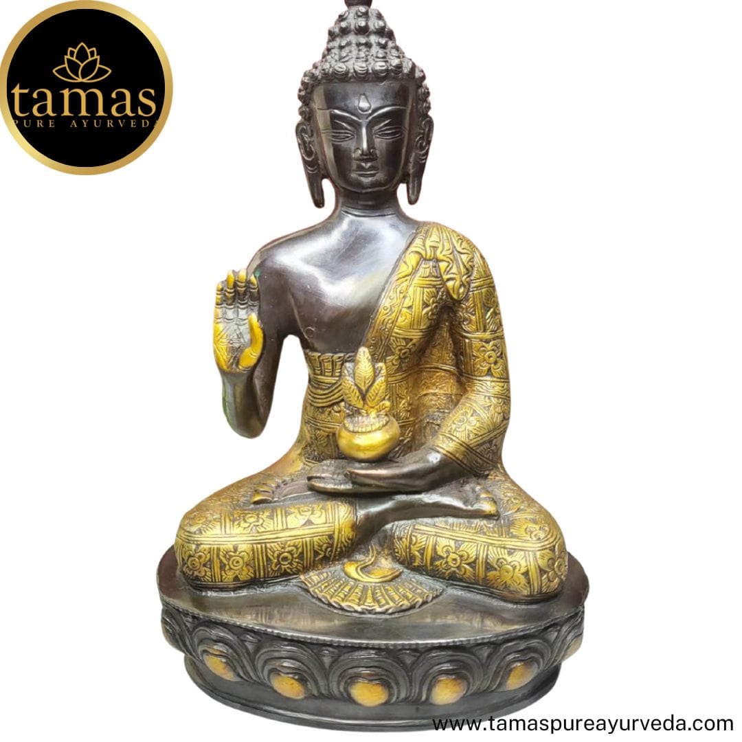 Brass Lord Buddha Blessing Position  Statue  Idol