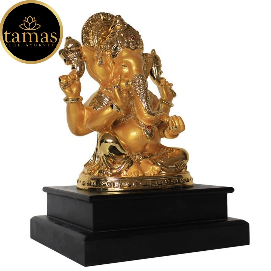 Gold Plated  Lord Ganesha Statue