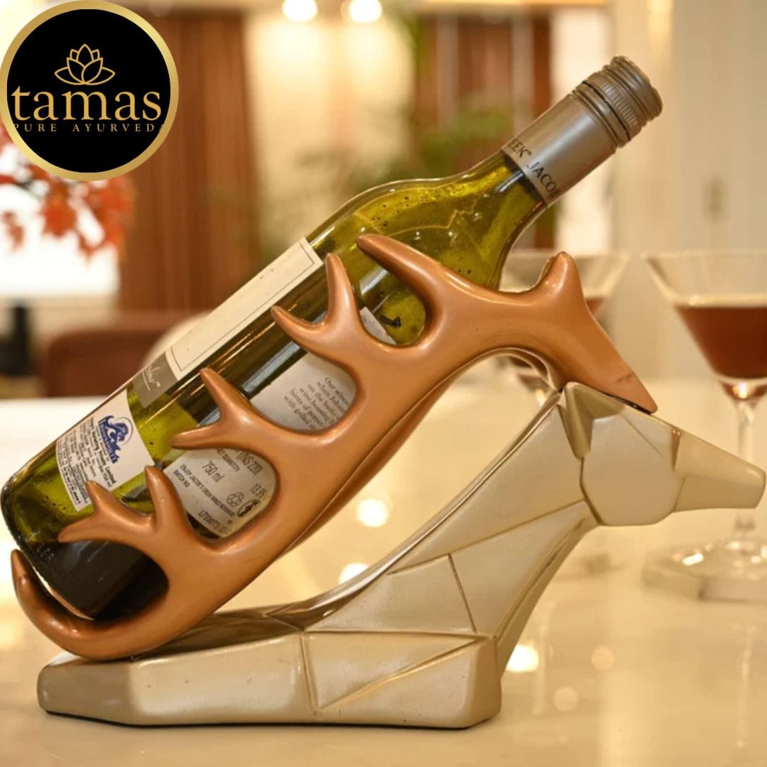 Poly Resin Stag Wine Holder