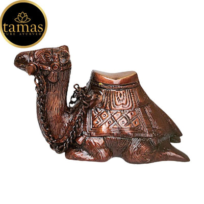 Tamas Brass MohanJodero Elegant Brown Finish Sitting Camel Sculpture (5 x 4 Inches, Brown) (Pack of 1)