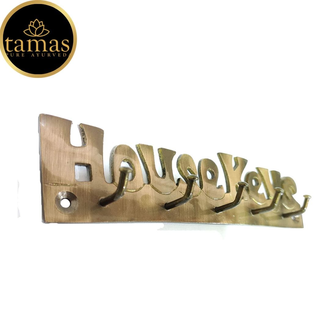Brass House Keys Shaped Antique Key Holder
