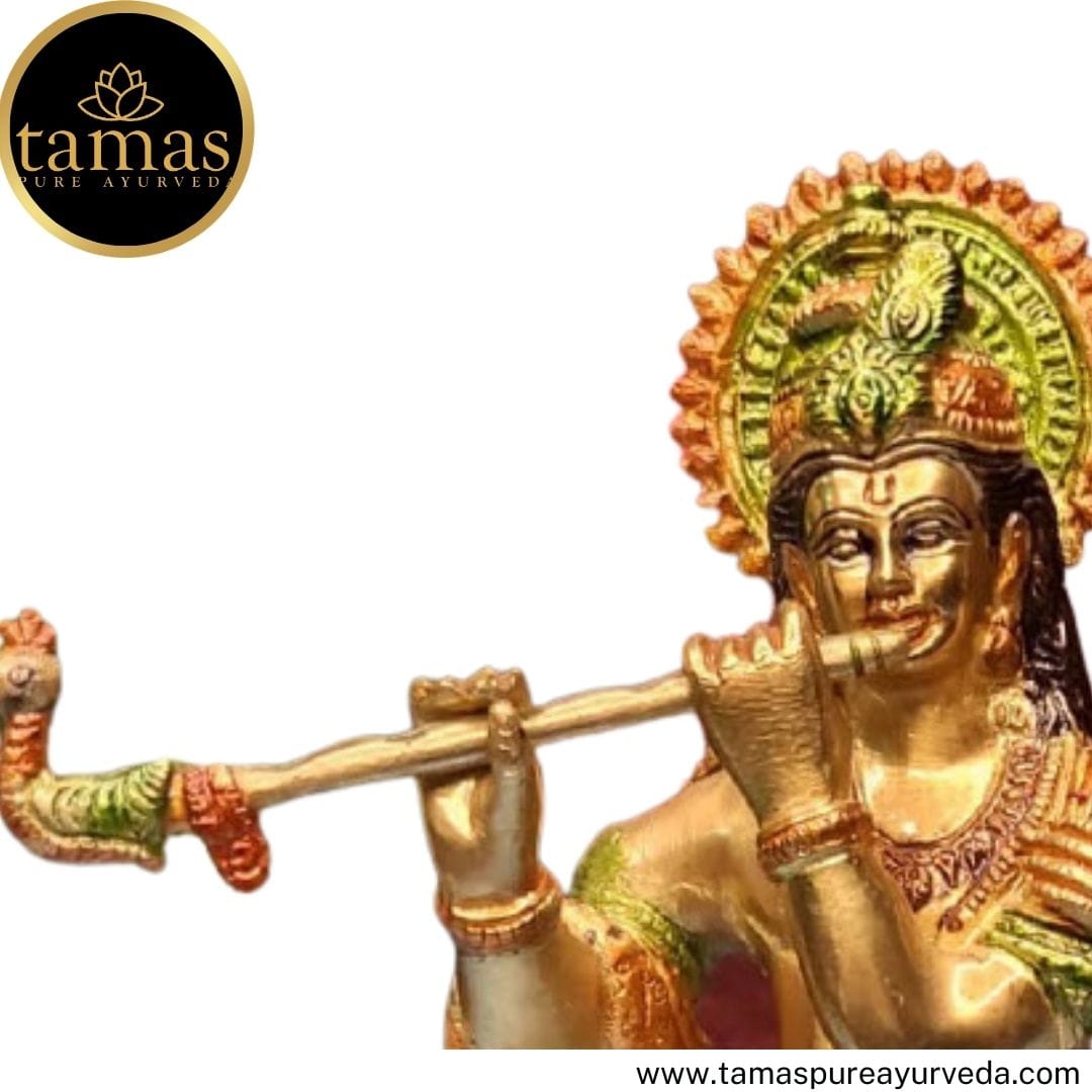 Tamas Brass Handcrafted Radha Krishna Statue / Idol with Antique Finish (7 x 5 x 11 Inches, Brown) (Pack of 1) - Tamas: Luxury Indian Gifts
