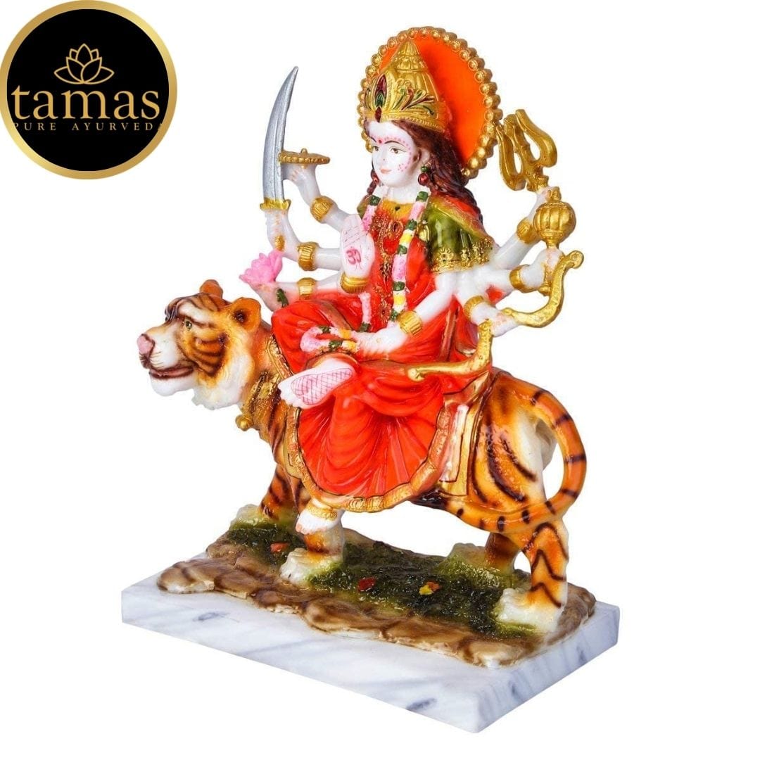 Marble Goddess Maa Durga Devi Statue