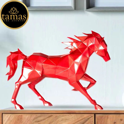 Tamas Poly Resin Running Hercules Horse Sculpture (L: 20 inches, W: 3 inches, H: 14 inches)