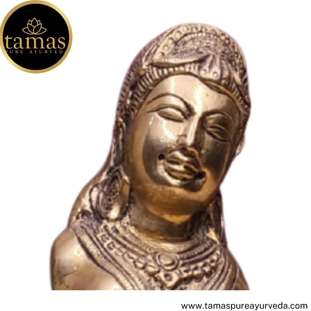 Brass Golden Salabhanjika Statue  Idol