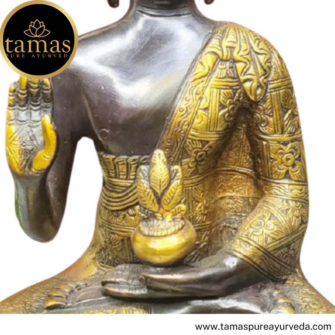 Brass Lord Buddha Blessing Position  Statue  Idol