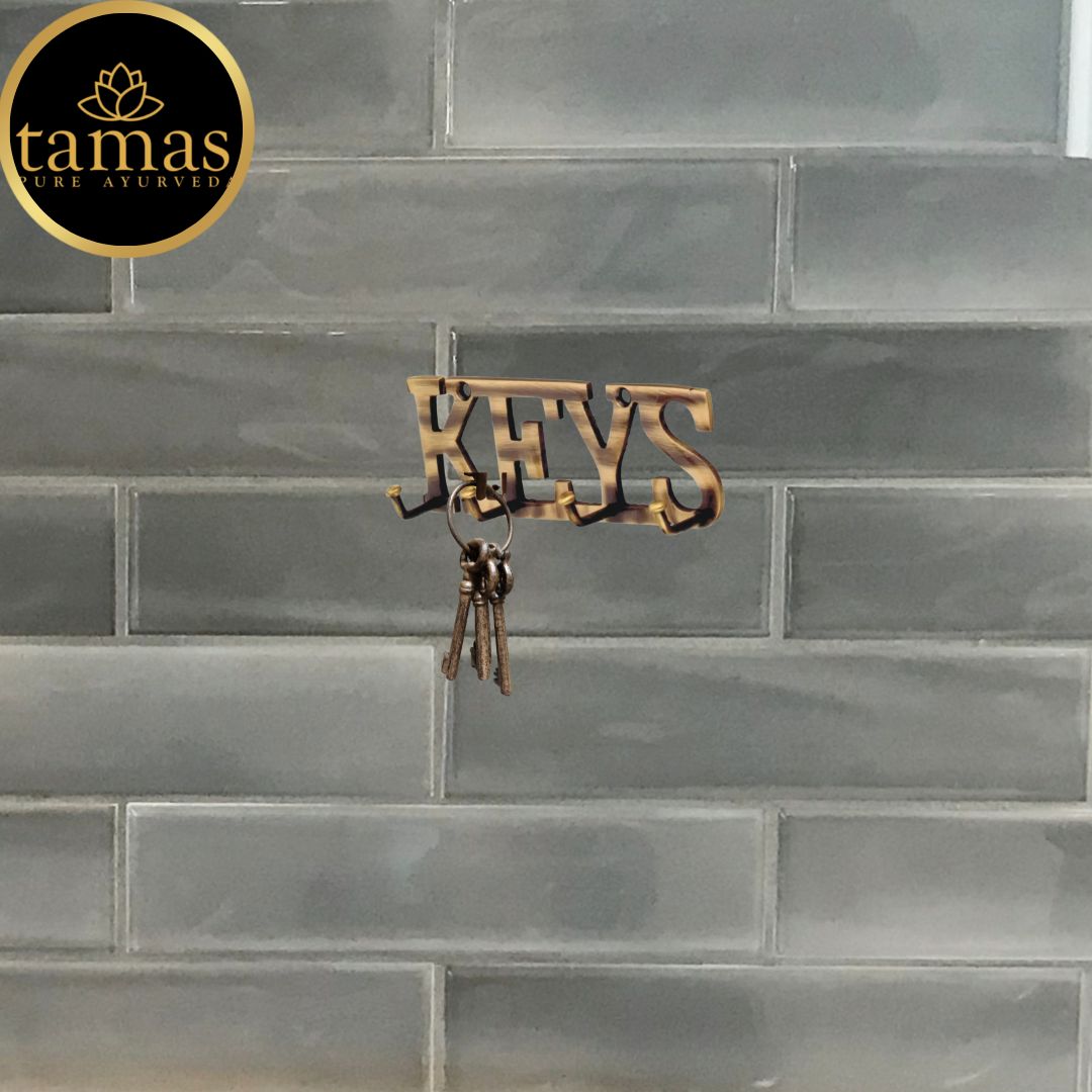 Tamas Brass Key Letter Shaped   Key Holder
