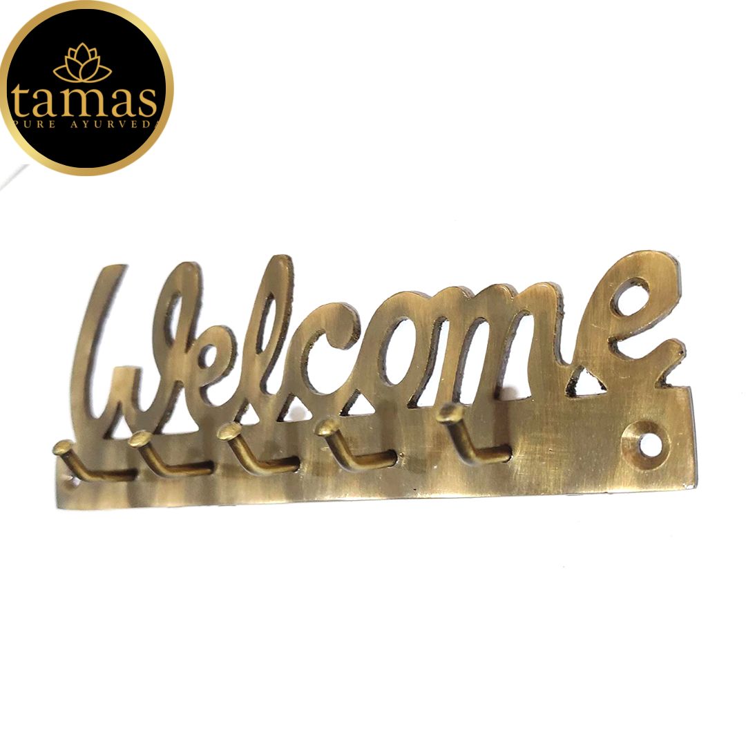 Brass Welcome Key Holder