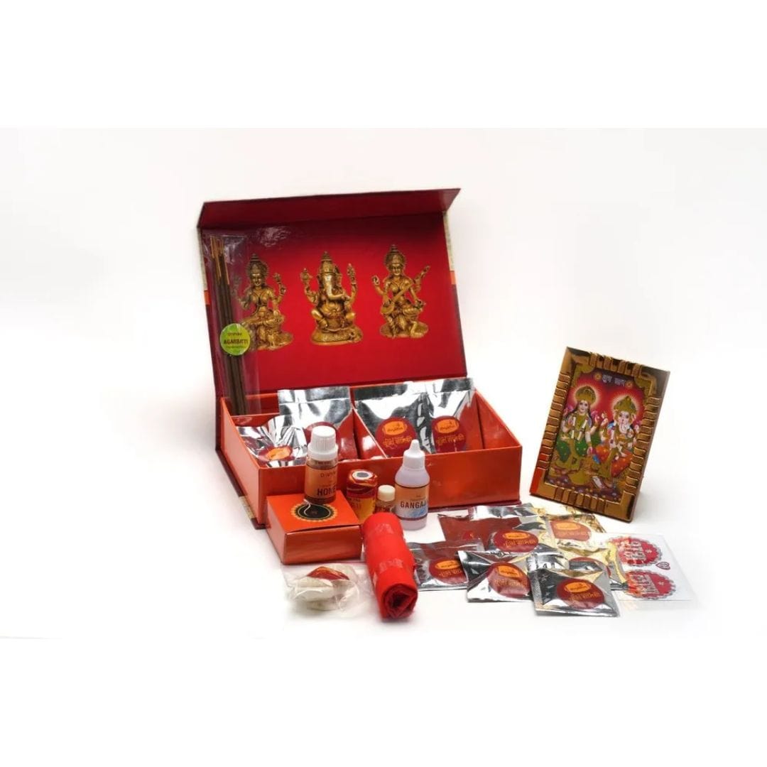 Diwali Puja Box A set of  Puja Essentials