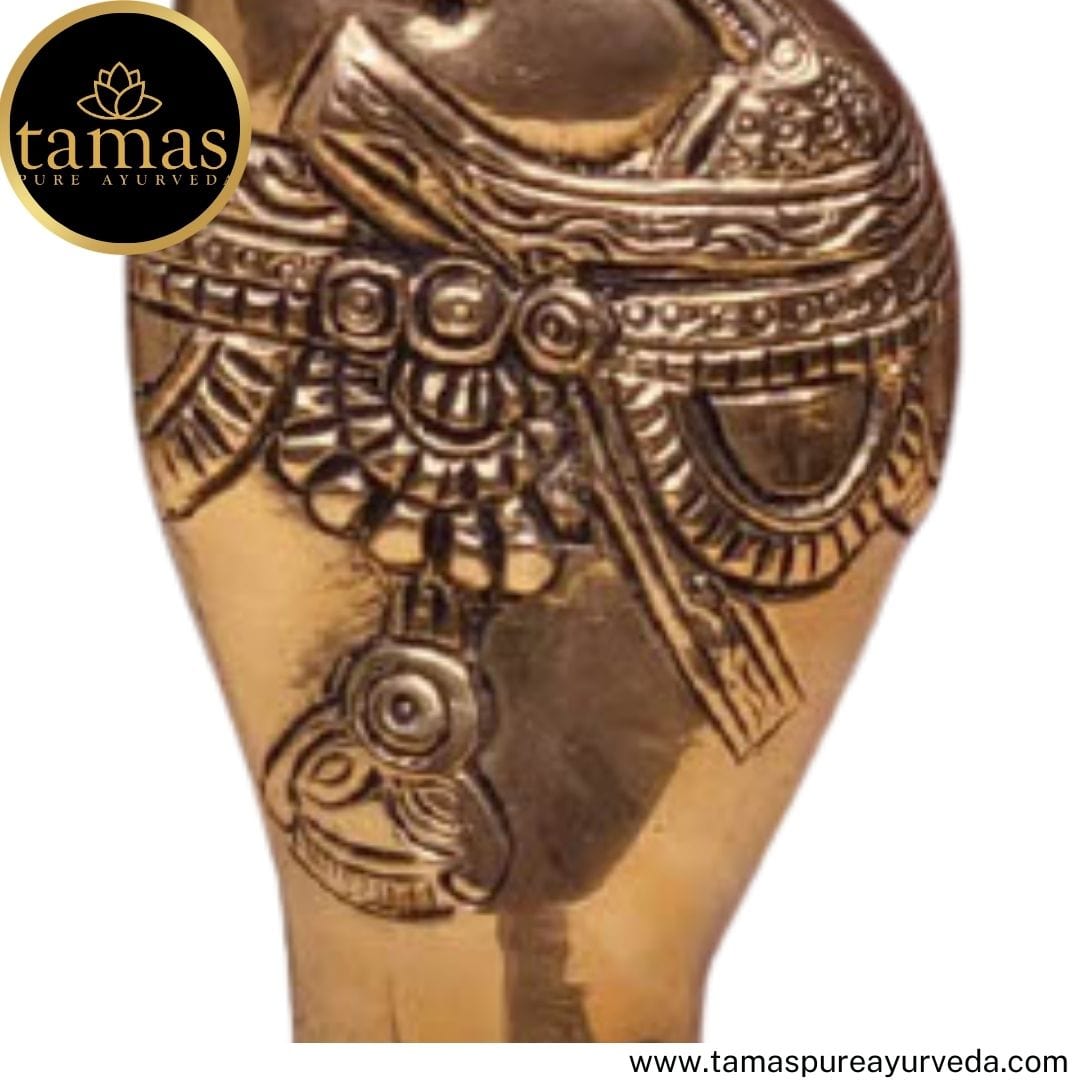 Brass Golden Salabhanjika Statue  Idol