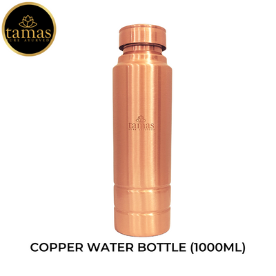 Copper Water Bottle And Glass Set with Premium Gift Box  (100ML & 250ML)