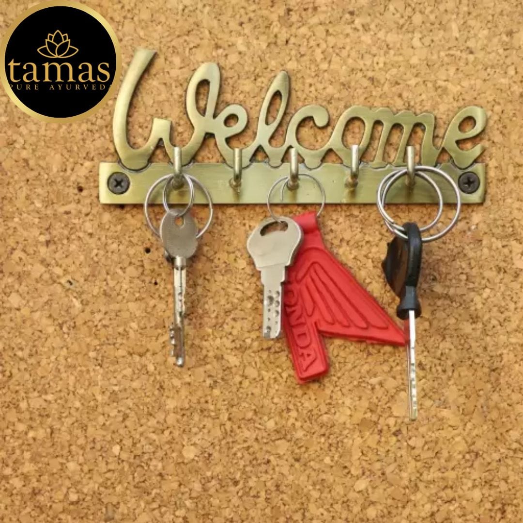 Brass Welcome Key Holder
