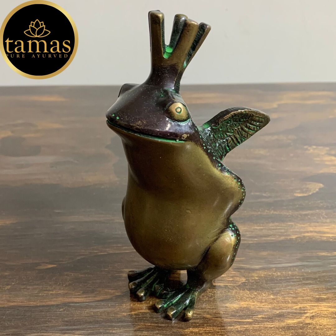 Tamas Brass The Frog Prince Showpiece (2 x 7 Inches, Multicolor) (Pack of 1)